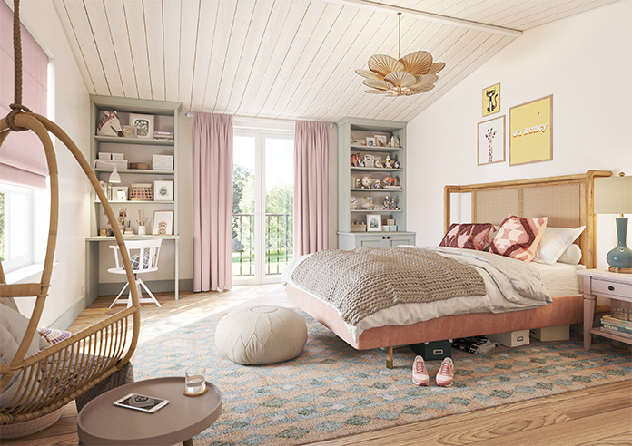 Oslo, Candy Floss - Made to Measure Curtains - Image 8